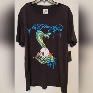 NWT Ed Hardy Iconic Cobra Snake Tee Shirt- Large